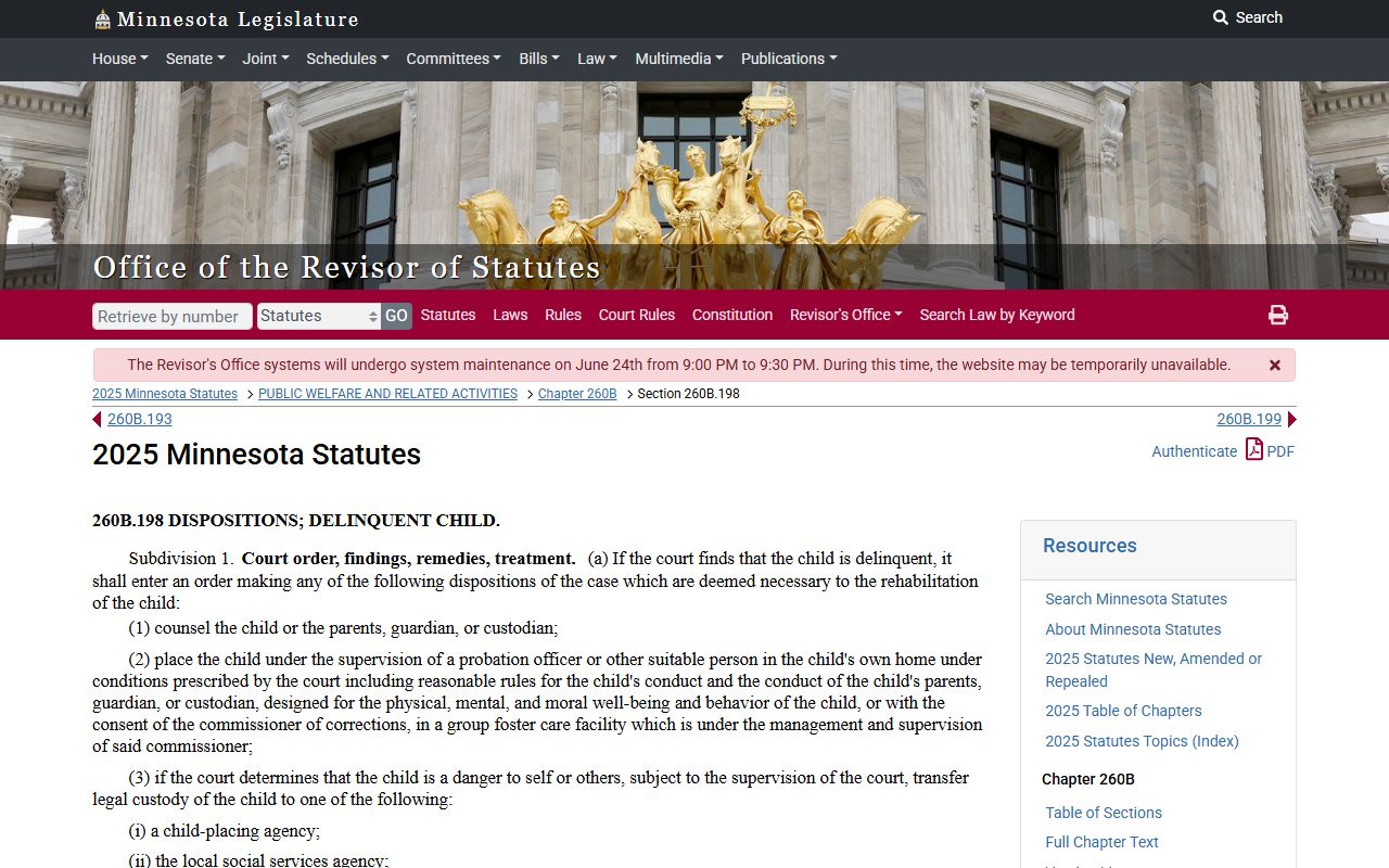 Steele County probate records juvenile disposition access statute
